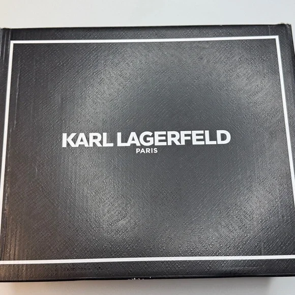 KARL LAGERFELD PARIS Women's Careliz Strappy Sandals- Size 7.5- Bright White - Picture 8 of 12